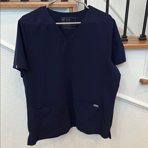 Figs Navy Blue Casma V-Neck Scrub Top XL